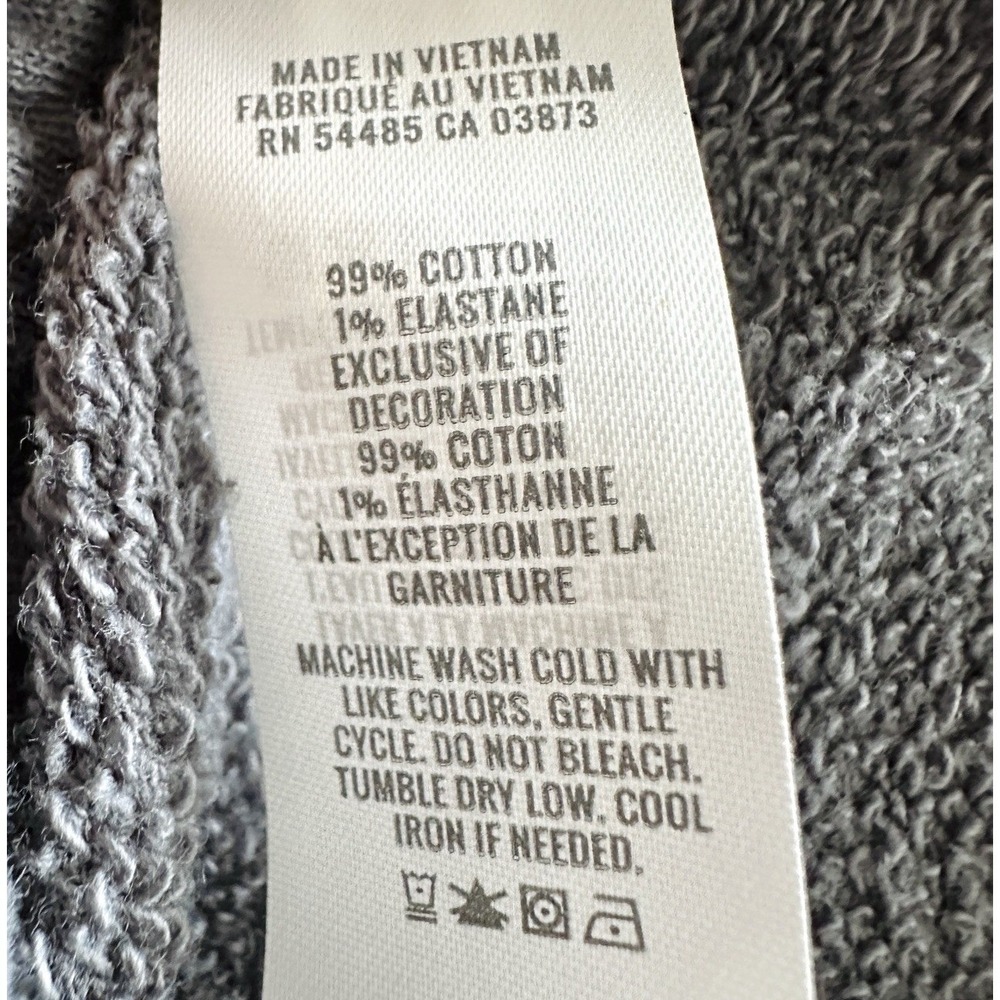 Aerie Easy Street Sweatshirt XS Gray Oversized Slouchy Tunic Tassel Coastal Boho - Picture 12 of 12